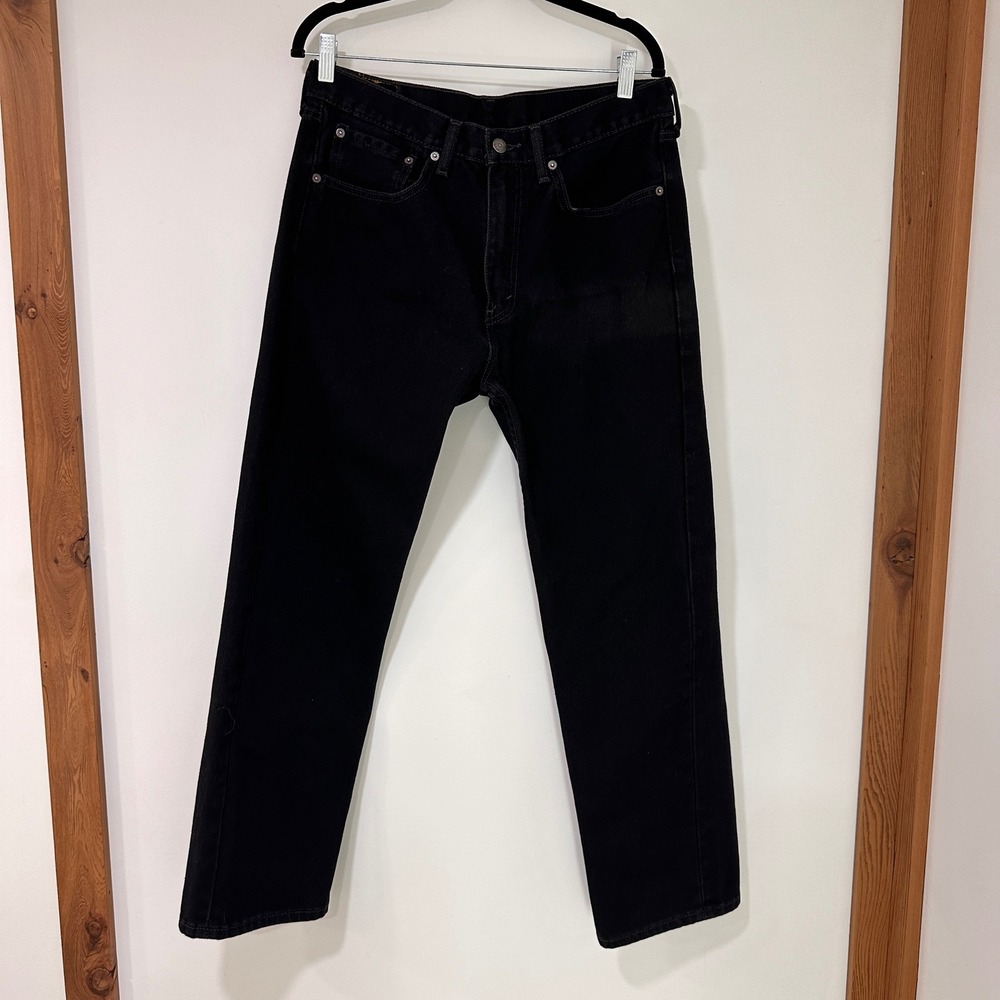 Levi's 505‎ Regular Fit Mens 34x30 Black Straight Leg Jeans | Classic